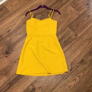 Yellow Fit & Flare Dress